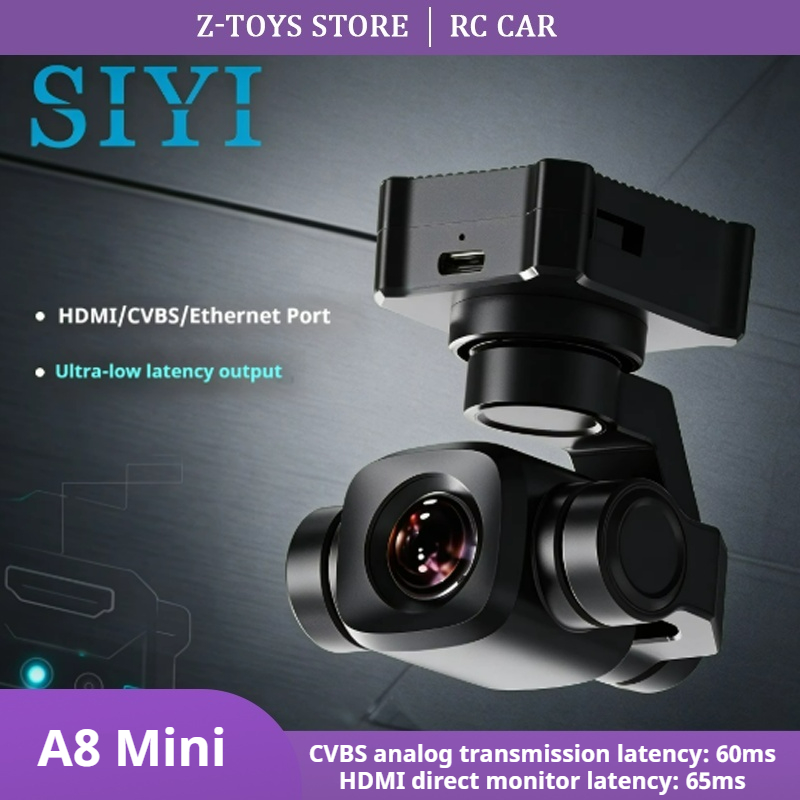 Drone Camera 4K - SIYI A8 กล้องกิมบอลซูม 4K ขนาดเล็ก พร้อมระบบมองเห็นในที่มืดแบบ