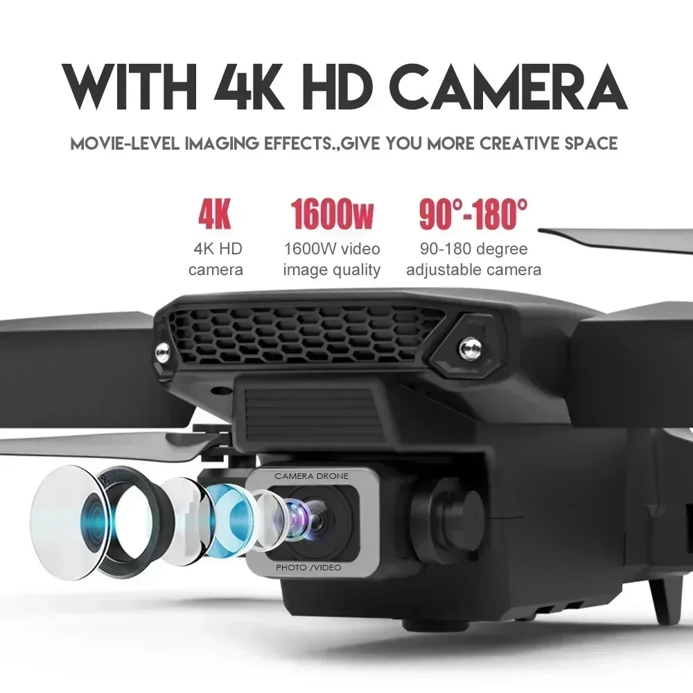 E88 Pro WIFI FPV Droneมุมกว้าง - Drone Camera Professional บทวิจารณ์และราคา