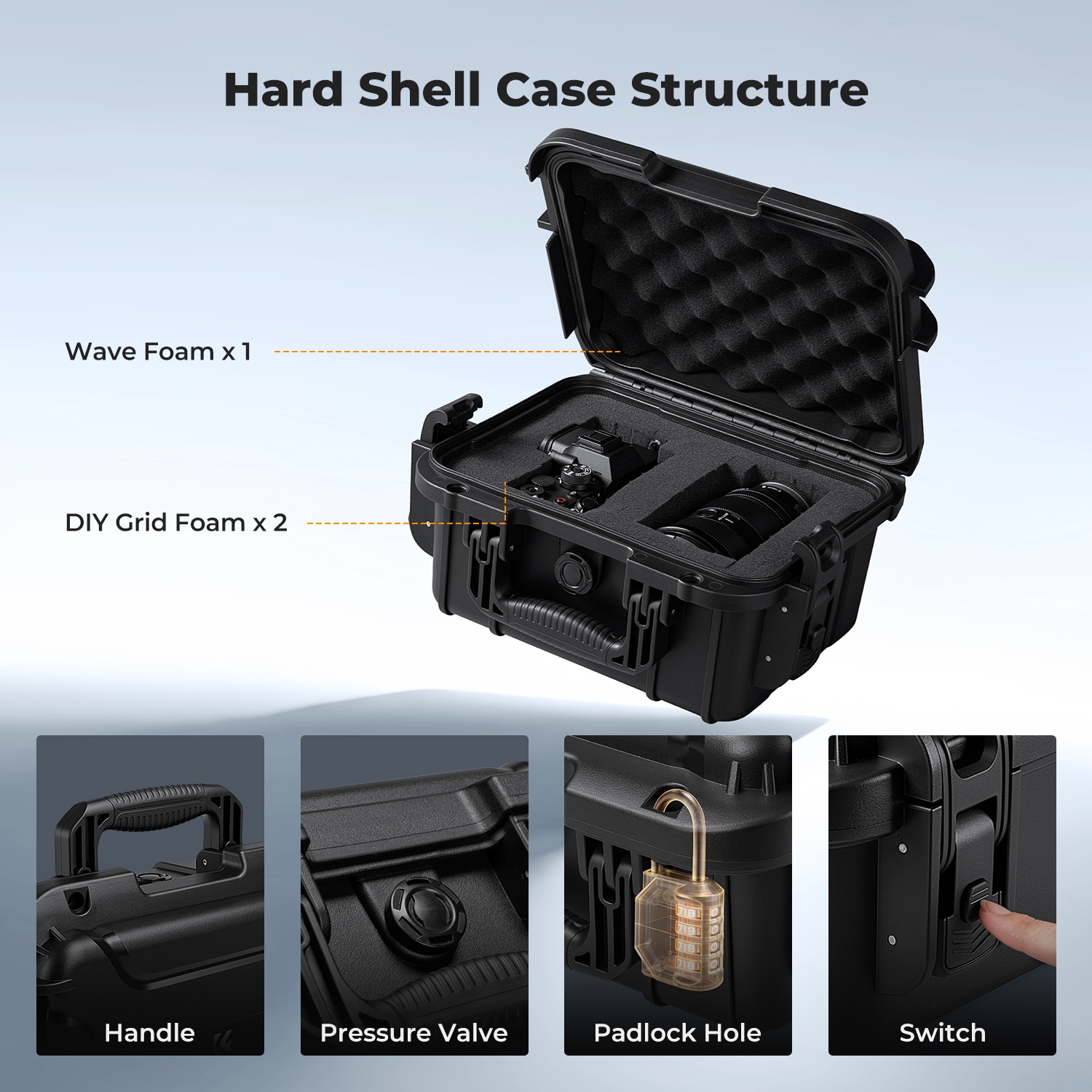 เคสแข็งสำหรับกล้อง K&F CONCEPT - Drone Camera Case บทวิจารณ์และราคา